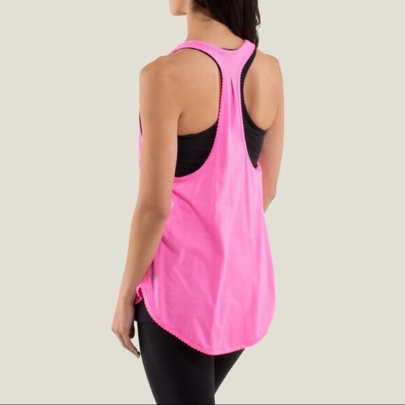 Lululemon 105 Singlet Tank Top Pink Size 2 - Picture 2 of 4